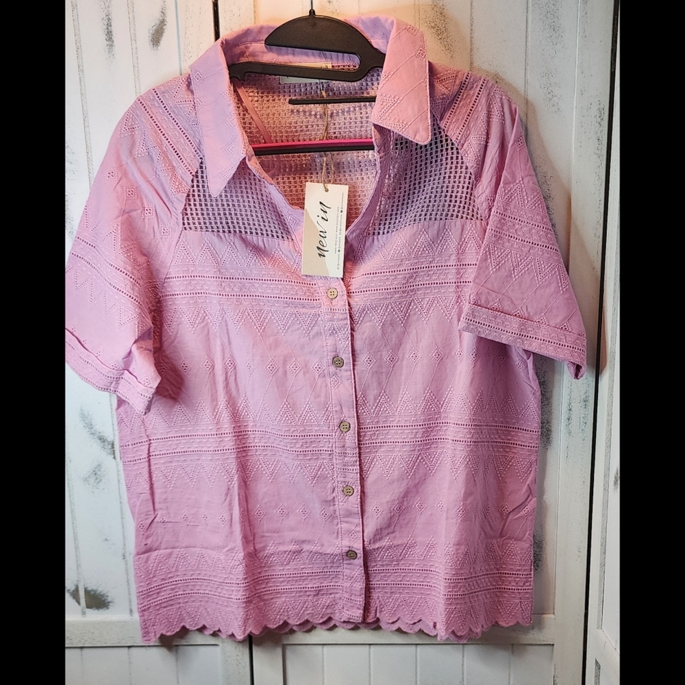 Very J Button-Up Top